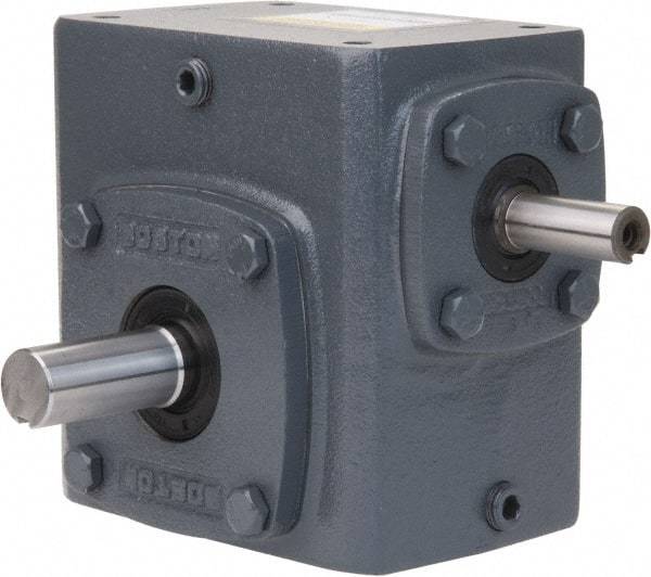 Boston Gear - 6 Centerline Distance, 40:1, 44 RPM Output, 9.56 Input Horsepower, 11,197 Lbs. Max Torque, Speed Reducer - Part No. 760-40-G, 1-1/2" Shaft Diam, Single Shaft Left, 1-1/2" Bore, 12-1/2" High - Makers Industrial Supply