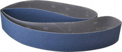 Norton - 2-1/2" Wide x 60" OAL, 80 Grit, Zirconia Alumina Abrasive Belt - Zirconia Alumina, Medium, Coated, Y Weighted Cloth Backing, Dry, Series R821 - Makers Industrial Supply