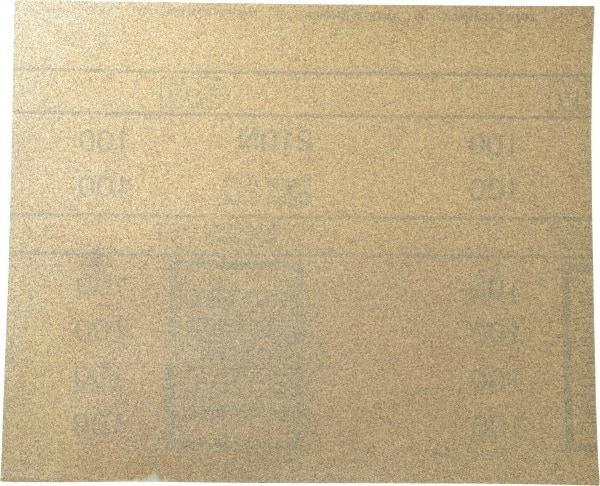 3M - 100 Grit, Aluminum Oxide Sanding Sheet - 11" Long x 9" Wide, Fine Grade, A Weighted Paper Backing - Makers Industrial Supply