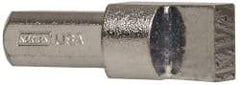 Norton - 2A-E, 7/16" Shank Diam Multi-Point Diamond Dresser - 1/2" Long x 3/8" Thick Head - Makers Industrial Supply