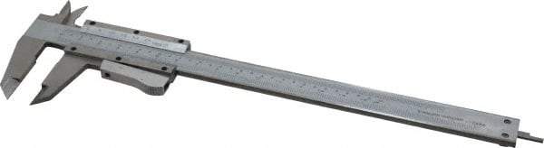 Value Collection - 0 to 6" Stainless Steel Vernier Caliper - 0.02mm Graduation, 1.6" Jaw Depth, 0.0012" Accuracy, Includes Depth, Inside Diameter, Outside Diameter, Step - Makers Industrial Supply