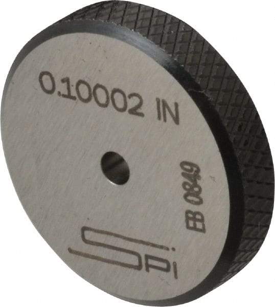 SPI - 0.1" Inside x 0.98" Outside Diameter, 0.28" Thick, Setting Ring - Accurate to 0.00006", Silver - Makers Industrial Supply