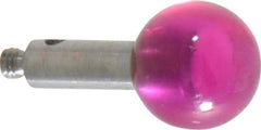 SPI - 8 mm Ball Diameter, M2 Thread, Ruby Point Ball Tip CMM Stylus - 12 mm Overall Length - Makers Industrial Supply