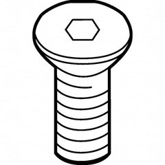 Kennametal - Torx Cap Screw for Indexable Face/Shell Mills - M4x0.7 Thread, For Use with Shims - Makers Industrial Supply