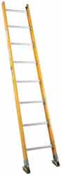 Made in USA - 16' High, Type IA Rating, Fiberglass Extension Ladder - Makers Industrial Supply