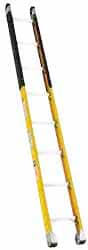 Made in USA - 14' High, Type IA Rating, Fiberglass Extension Ladder - Makers Industrial Supply