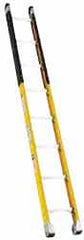 Made in USA - 16' High, Type IA Rating, Fiberglass Extension Ladder - Makers Industrial Supply