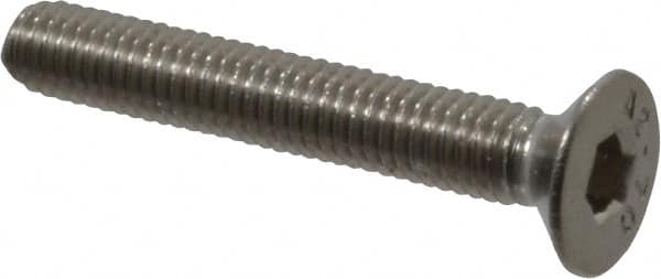 Value Collection - M3x0.50 Metric Coarse Hex Socket Drive, 90° Flat Screw - Grade 18-8 & Austenitic A2 Stainless Steel, Uncoated, Fully Threaded, 20mm OAL - Makers Industrial Supply