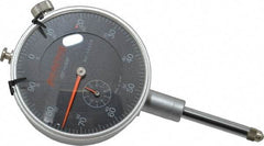 Peacock - 1" Range, 0-100 Dial Reading, 0.001" Graduation Dial Drop Indicator - 2-3/64" Dial, 0.002" Accuracy, Revolution Counter - Makers Industrial Supply