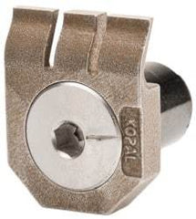 Mitee-Bite - 2-1/2mm Clamping Height, 880 Lb Clamping Pressure, Standard Height Low Profile Positioning Stop - 2-1/2mm Jaw Height, Spring Steel, Series Mitee-Bite Kopal Mini Clamps - Makers Industrial Supply