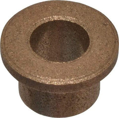 Boston Gear - 5/16" Inside x 7/16" Outside Diam, Oil Impregnated Bronze Sleeve Bearing - 5/8" Flange Outside Diam, 3/32" Flange Thickness, 3/8" OAL - Makers Industrial Supply