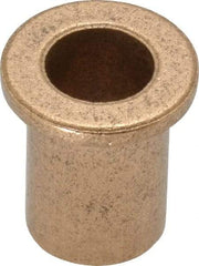 Boston Gear - 3/8" Inside x 1/2" Outside Diam, Oil Impregnated Bronze Sleeve Bearing - 11/16" Flange Outside Diam, 3/32" Flange Thickness, 3/4" OAL - Makers Industrial Supply