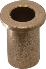 Boston Gear - 3/8" Inside x 1/2" Outside Diam, Oil Impregnated Bronze Sleeve Bearing - 11/16" Flange Outside Diam, 3/32" Flange Thickness, 7/8" OAL - Makers Industrial Supply