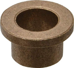 Boston Gear - 1/2" Inside x 5/8" Outside Diam, Oil Impregnated Bronze Sleeve Bearing - 7/8" Flange Outside Diam, 1/8" Flange Thickness, 1/2" OAL - Makers Industrial Supply