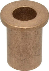 Boston Gear - 1/2" Inside x 3/4" Outside Diam, Oil Impregnated Bronze Sleeve Bearing - 1" Flange Outside Diam, 1/8" Flange Thickness, 1-1/4" OAL - Makers Industrial Supply