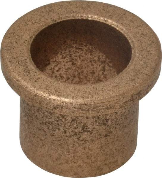 Boston Gear - 5/8" Inside x 3/4" Outside Diam, Oil Impregnated Bronze Sleeve Bearing - 1" Flange Outside Diam, 1/8" Flange Thickness, 3/4" OAL - Makers Industrial Supply