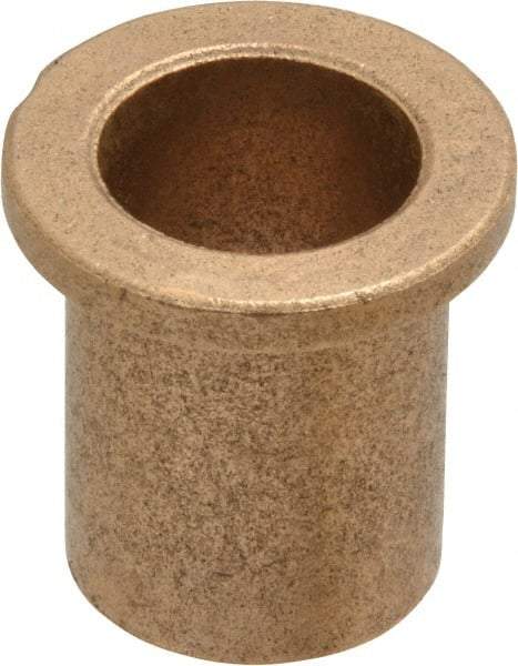 Boston Gear - 5/8" Inside x 3/4" Outside Diam, Oil Impregnated Bronze Sleeve Bearing - 1" Flange Outside Diam, 1/8" Flange Thickness, 1" OAL - Makers Industrial Supply