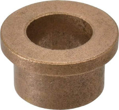 Boston Gear - 5/8" Inside x 7/8" Outside Diam, Oil Impregnated Bronze Sleeve Bearing - 1-1/8" Flange Outside Diam, 5/32" Flange Thickness, 5/8" OAL - Makers Industrial Supply