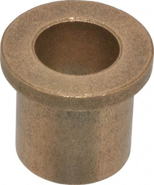 Boston Gear - 5/8" Inside x 7/8" Outside Diam, Oil Impregnated Bronze Sleeve Bearing - 1-1/8" Flange Outside Diam, 5/32" Flange Thickness, 1" OAL - Makers Industrial Supply