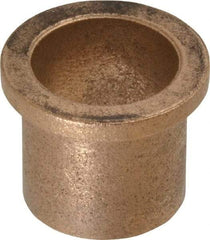 Boston Gear - 7/8" Inside x 1" Outside Diam, Oil Impregnated Bronze Sleeve Bearing - 1-1/4" Flange Outside Diam, 5/32" Flange Thickness, 1" OAL - Makers Industrial Supply