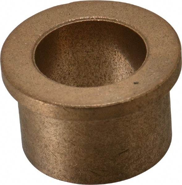 Boston Gear - 1" Inside x 1-3/8" Outside Diam, Oil Impregnated Bronze Sleeve Bearing - 1-5/8" Flange Outside Diam, 3/16" Flange Thickness, 1" OAL - Makers Industrial Supply