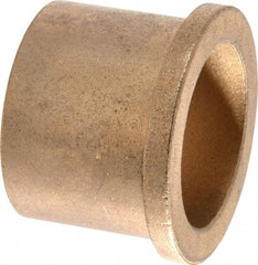 Boston Gear - 1-1/4" Inside x 1-1/2" Outside Diam, Oil Impregnated Bronze Sleeve Bearing - 1-3/4" Flange Outside Diam, 3/16" Flange Thickness, 1-1/4" OAL - Makers Industrial Supply