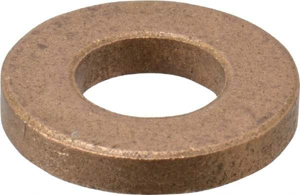 Boston Gear - 0.385" Inside x 3/4" Outside Diam, 1/8" Thick, Bronze SAE-841 Thrust Bearing - 10,000 Max Pressure x Velocity - Makers Industrial Supply