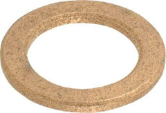 Boston Gear - 0.507" Inside x 3/4" Outside Diam, 1/16" Thick, Bronze SAE-841 Thrust Bearing - 10,000 Max Pressure x Velocity - Makers Industrial Supply