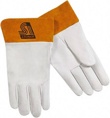 Steiner - Size L Unlined Kidskin Welding Glove - 11" OAL, Safety Cuff, For TIG - Makers Industrial Supply