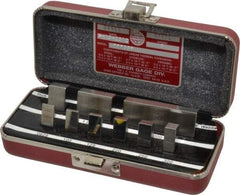 Starrett - 9 Piece, 1/16 to 2", Grade 0, Steel Gage Block Set - Rectangular - Makers Industrial Supply