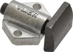 Vlier - 7/8" Body Width x 11/16" Body Len, 1/8" Stroke Len, 21/32" Btw Mt Hole Ctrs, 0.656" Btw Mt Hole & Edge, Tangless Square Spring Locating Stop - Exact Industrial Supply