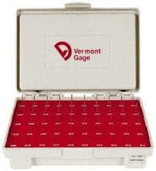 Vermont Gage - 55 Piece, 0.0065 to 0.0605 Inch Diameter Plug & Pin Gage Set - Minus 0.0002 Inch Tolerance, Class ZZ - Makers Industrial Supply