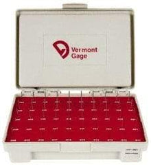 Vermont Gage - 50 Piece, 0.011-0.06 Inch Diameter Plug and Pin Gage Set - Plus 0.0002 Inch Tolerance, Class ZZ - Makers Industrial Supply