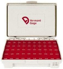 Vermont Gage - 50 Piece, 0.0115-0.0605 Inch Diameter Plug and Pin Gage Set - Minus 0.0002 Inch Tolerance, Class ZZ - Makers Industrial Supply