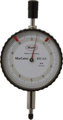 Mahr - 10mm Range, 0-10 Dial Reading, 0.1mm Graduation Dial Drop Indicator - 50mm Dial - Makers Industrial Supply