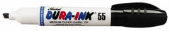 Markal - Black Permanent Marker - Chisel Tip - Makers Industrial Supply