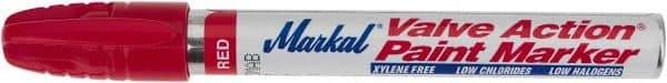 Markal - Red Permanent Marker - Felt Tip - Makers Industrial Supply