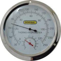 General - 30 to 250°F, Thermo-Hygrometer - Makers Industrial Supply