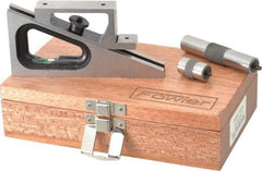 Fowler - 6-1/4 Inch Adjustable Planer and Shaper Gage - 5 Inch Long, 3/4 Inch Wide, 6-1/4 Inch High Base, Includes 1 Inch Extension Post, 3 Inch Extension Post, Wooden Case - Makers Industrial Supply