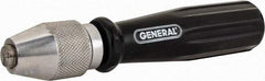 General - 6-7/8" Long, 1/4" Capacity, Pin Vise - 1" Body Diam 0.04" Min Capacity - Makers Industrial Supply