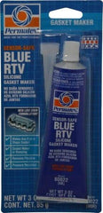 Permatex - 3 oz Tube Blue Butyl Rubber Gasket Sealant - -65 to 400°F Operating Temp, 24 hr Full Cure Time - Makers Industrial Supply