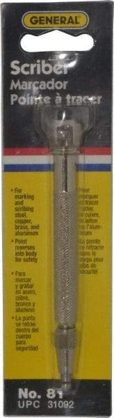 General - 5-3/4" OAL Pocket Scriber - Steel - Makers Industrial Supply