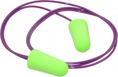 Moldex - Disposable, Corded, 33 dB, Taper End Earplugs - Bright Green - Makers Industrial Supply