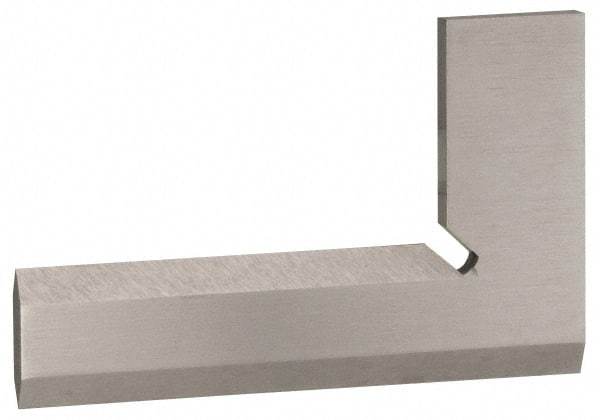 Value Collection - 6-1/4" Blade Length, 4" Base Length Steel Square - 0.0014" Accuracy, Beveled Edge - Makers Industrial Supply