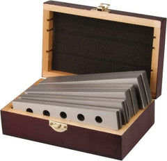 Value Collection - 8 Piece, 6 Inch Long Tool Steel Parallel Set - 1 to 1-3/4 Inch High, 3/16 to 1/2 Inch Thick, 55-62 RC Hardness, Sold as 4 Pair - Makers Industrial Supply