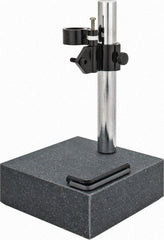 Value Collection - Granite, Rectangular Base, Comparator Gage Stand - 10" High, 6" Base Length x 6" Base Width x 2" Base Height - Makers Industrial Supply