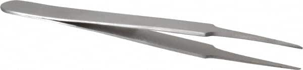 Value Collection - 4-1/4" OAL Stainless Steel Assembly Tweezers - Narrow Sharp Points - Makers Industrial Supply