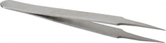 Value Collection - 4-1/2" OAL 5-SS Precision Tweezers - Extra Fine - Makers Industrial Supply