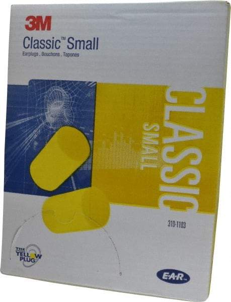 3M - Disposable, Uncorded, 29 dB, Barrel Earplugs - Yellow, 200 Pairs - Makers Industrial Supply