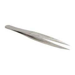 Erem - 4-3/8" OAL AC-SA Precision Tweezers - Fine Straight Point - Makers Industrial Supply